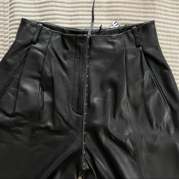 Veda Bess Black Leather Trousers - Picture 6 of 9